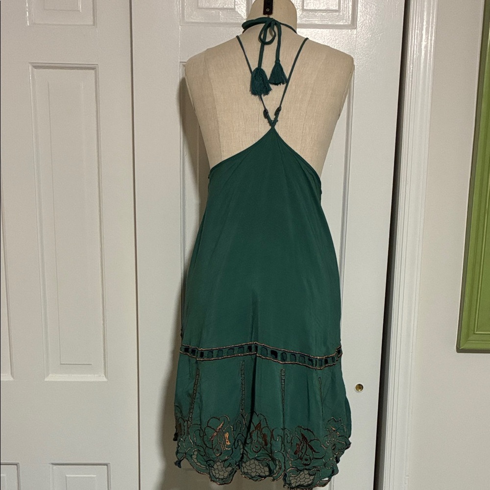 Free People Green Halter Dress - Picture 5 of 7